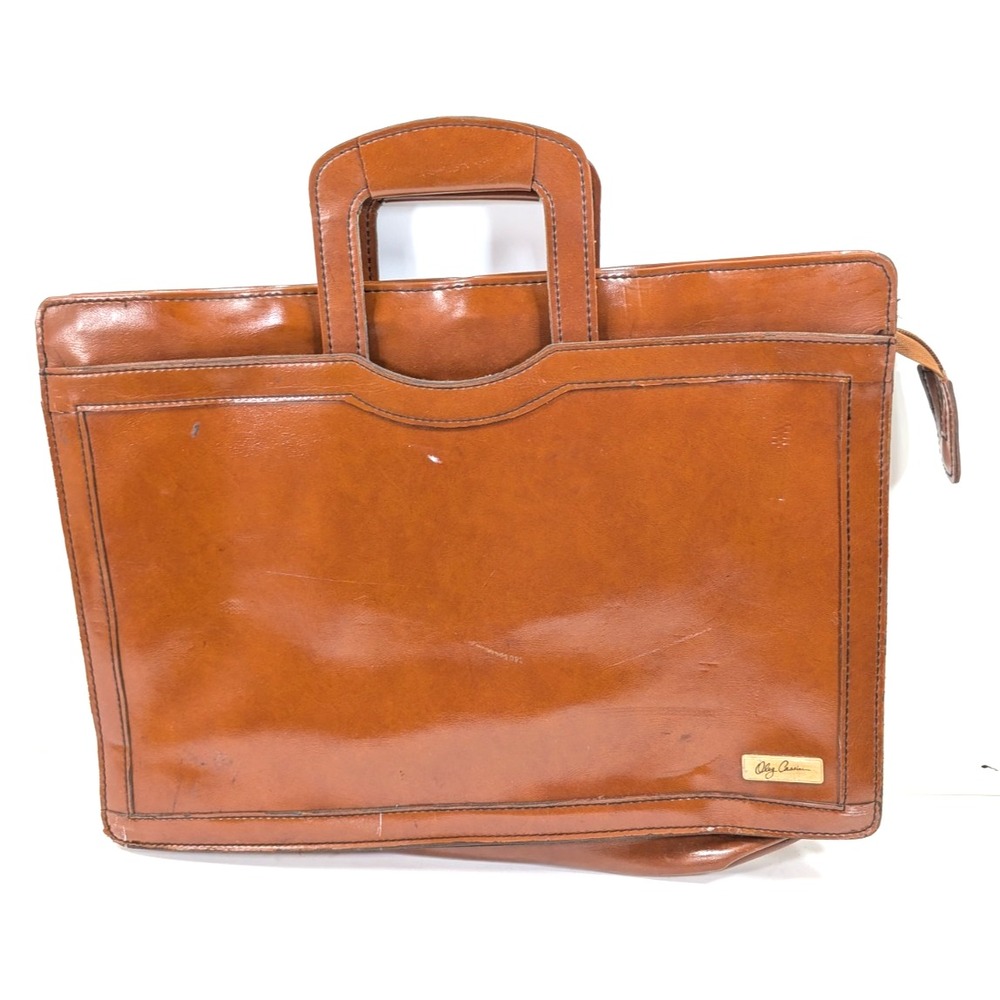 Vintage Oleg Cassini Airway Industries Portfolio Briefcase With Drop Handles